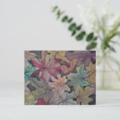 Herbstblatt Postkarte (Stehend Vorderseite)