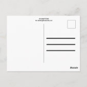 Herbstblatt Postkarte (Rückseite)