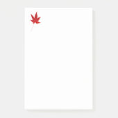 Herbstblatt Roter Single Post-it Klebezettel (Vorderseite)