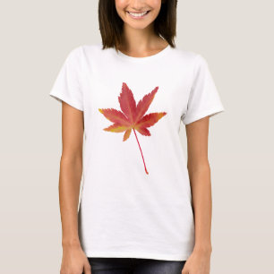 Herbstblatt Roter Single T-Shirt