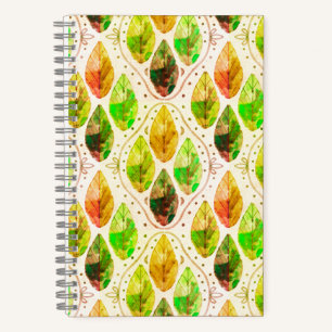 Herbstblatt Spiralblock Notizblock