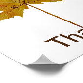 Herbstblatt Tanzfarben Poster (Ecke)