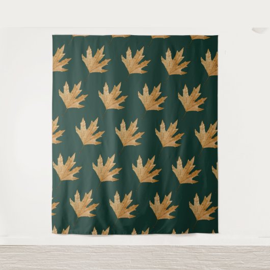 Herbstblatt Wandteppich (Vorderseite)