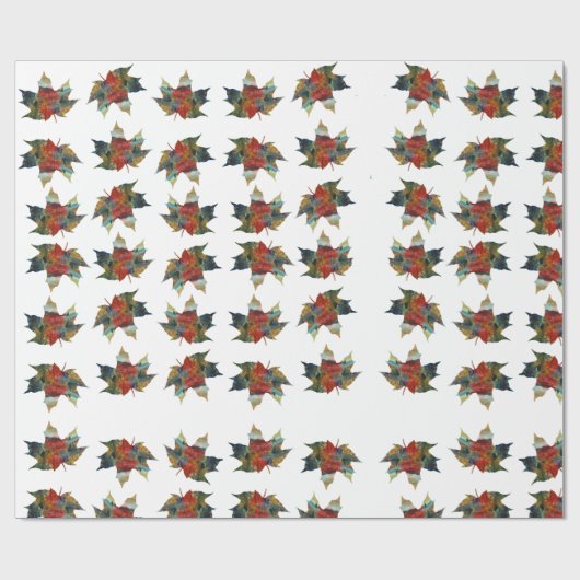 Herbstblatt-Wrackpapier Geschenkpapier (Flach)