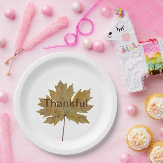 Herbstblattdonnerfarben Pappteller (Party)