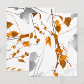 Herbstblätter 2 postkarte (Vorne/Hinten)