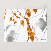Herbstblätter 2 postkarte (Rückseite)