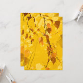 Herbstblätter 3 karte (Vorderseite/Rückseite Beispiel)