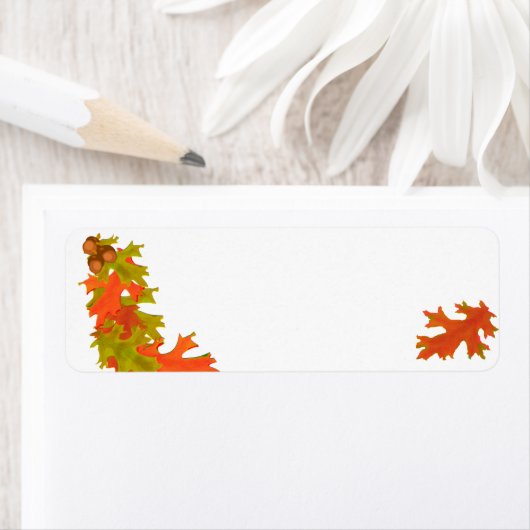 Herbstblätter, Adressetiketten (Insitu)