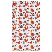 Herbstblätter, Akronen und Eichhörnchenmuster Kleine Geschenktüte (Vorderseite)