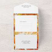 Herbstblätter Alles in einer Hochzeitseinladung All In One Einladung (Außenbereich)