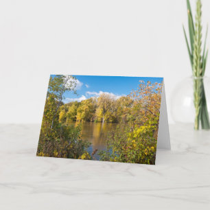 Herbstblätter am Minnesota-Fluss Karte