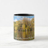 Herbstblätter am Minnesota-Fluss Tasse (Zentrum)