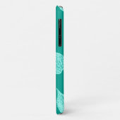 Herbstblätter - Aqua und Türkis Case-Mate iPhone Hülle (Hinten/Links)