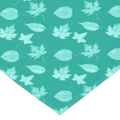 Herbstblätter - Aqua und Türkis Kurzer Tischläufer (Ecke)