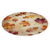 Herbstblätter Aquarell Herbstmuster Schneidebrett (Ecke)