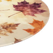 Herbstblätter Aquarell Herbstmuster Schneidebrett (Ecke)