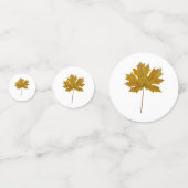 Herbstblätter, Aquarell in Herbstfarben Konfetti (Vorderseiten)