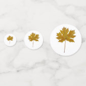 Herbstblätter, Aquarell in Herbstfarben Konfetti (Rückseiten)