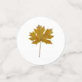 Herbstblätter, Aquarell in Herbstfarben Konfetti (Klein Vorderseite)