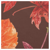 Herbstblätter, Aquarell Stoff (Nahaufnahme)