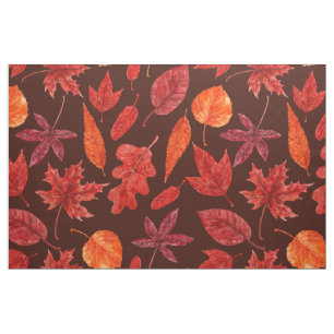 Herbstblätter, Aquarell Stoff