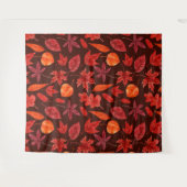 Herbstblätter, Aquarell Wandteppich (Vorderseite (Horizontal))