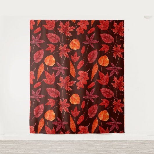 Herbstblätter, Aquarell Wandteppich (Vorderseite)