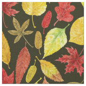 Herbstblätter, Aquarellfarbe Stoff (Nahaufnahme)