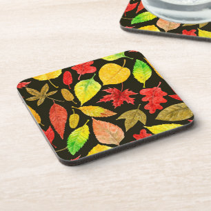 Herbstblätter, Aquarellfarbe Untersetzer