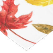 Herbstblätter, Aquarellfarbe weiß Tischdecke (Schrägansicht)