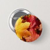 Herbstblätter - Atemberaubend! Button (Vorne & Hinten)