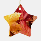 Herbstblätter - Atemberaubend! Keramik Ornament (Vorne)