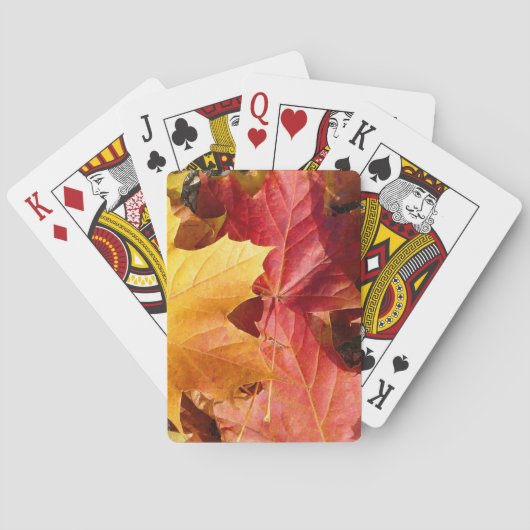 Herbstblätter - Atemberaubend! Spielkarten (Rückseite)