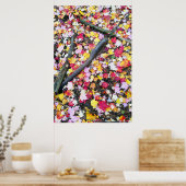 Herbstblätter auf dem Boden Poster (Küche)