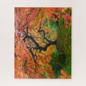 Herbstblätter auf dem japanischen Gartenapfel in P Puzzle (Vertikal)