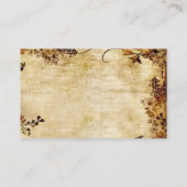 Herbstblätter auf dem Tan-Rustic-Card-Stock Visitenkarte (Rückseite)