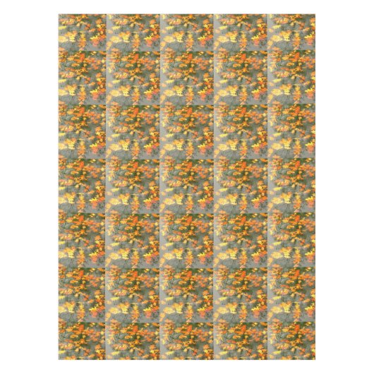 Herbstblätter auf Wasser Tischdecke (Vorderseite)