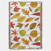 Herbstblätter auf weiß decke (Vorderseite Vertikal)