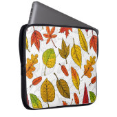 Herbstblätter auf weiß laptopschutzhülle (Vorne Rechts)