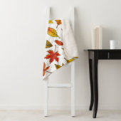 Herbstblätter auf weiß sherpadecke (Beispiel)