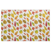 Herbstblätter auf weiß stoff (Yard (91,4 cm))