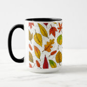 Herbstblätter auf weiß tasse (Links)