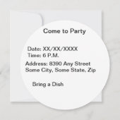 Herbstblätter aus Gelb und Orange Einladung (Rückseite)