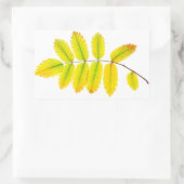 Herbstblätter aus Rowan Rechteckiger Aufkleber (Tasche)