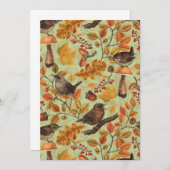 Herbstblätter, Beeren, Pilze und Früchte (Vorne/Hinten)