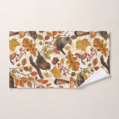 Herbstblätter, Beeren, Pilze und Früchte Badhandtuch Set (Handtuch)