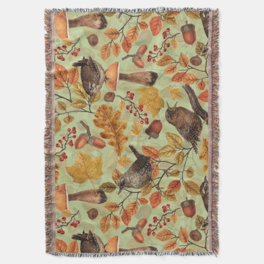 Herbstblätter, Beeren, Pilze und Früchte Decke (Vorderseite Vertikal)