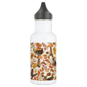 Herbstblätter, Beeren, Pilze und Früchte Edelstahlflasche (Links)