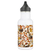 Herbstblätter, Beeren, Pilze und Früchte Edelstahlflasche (Rechts)